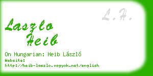 laszlo heib business card